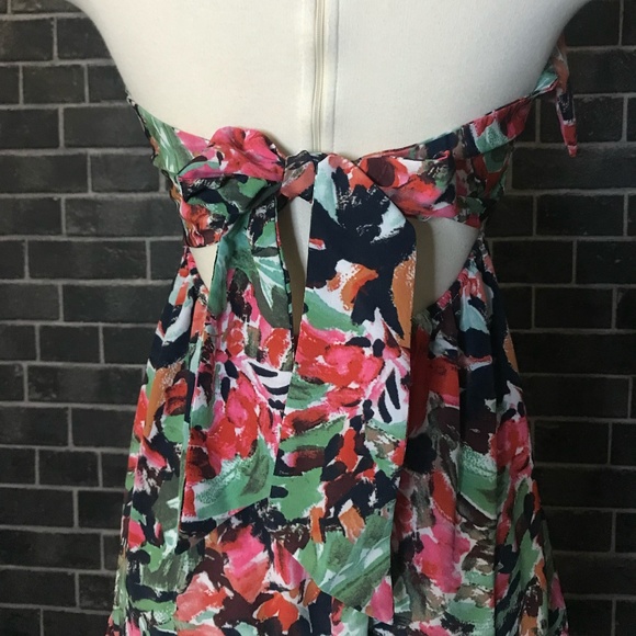 Water Color Floral Print Maxi Dress - Picture 8 of 15